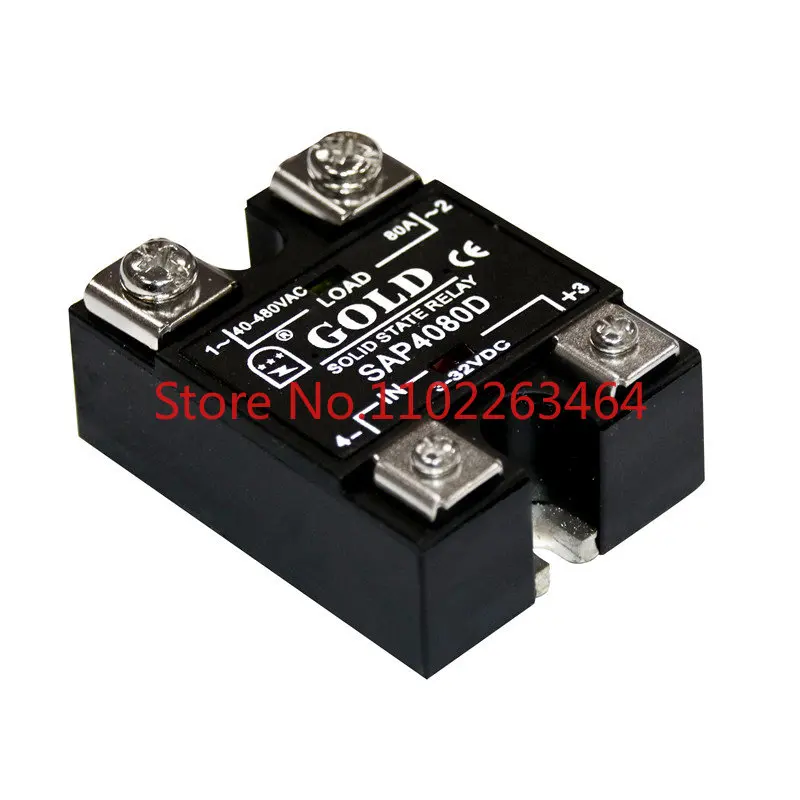 

Gute GOLD single-phase AC solid state relay SAP4040D 4060D 4080D dual LED indication