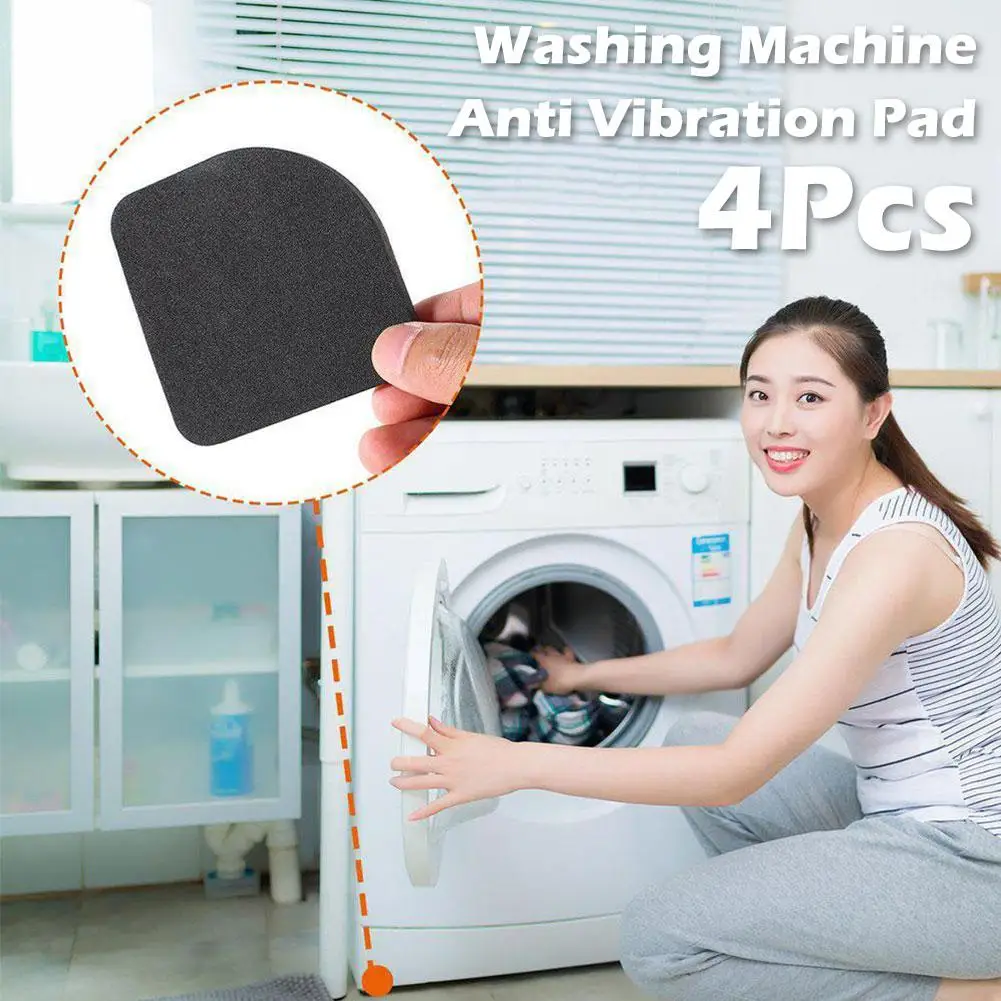 4/8pcs Washing Machine Anti Vibration Pad Shock Proof Non Slip Foot Feet Tailorable Mat Refrigerator Floor Furniture Protectors