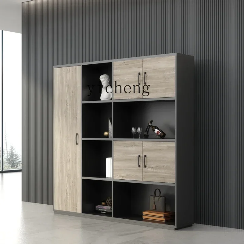 D4-2  Office Bookcase Furniture Hanging Clothes Office Cabinet Financial Documents Wooden Floor Data Archive Cabinet
