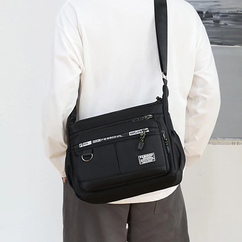 Sac à bandoulière Messenger pour hommes, sac Oxford étanche, sac à bandoulière léger, sac à dos de taille Piedmont, tendance de la mode d'affaires, nouveau, 2023