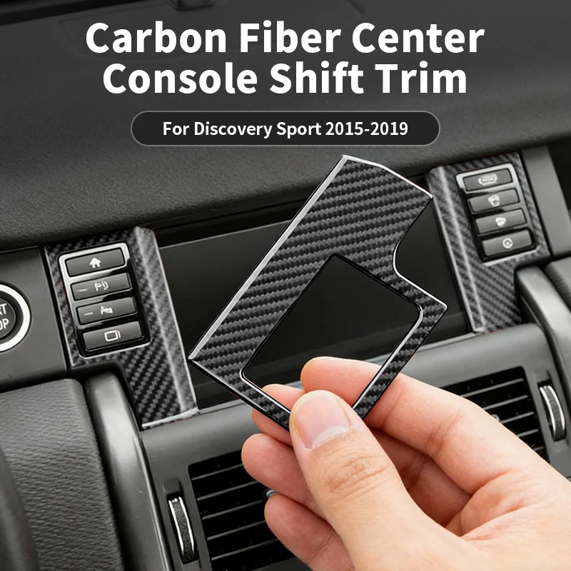 

Carbon Fiber For Land Rover Discovery Sport(2015-2019) Dashboard Button Control Panel Trim Cover Car Interior Tuning Accessories