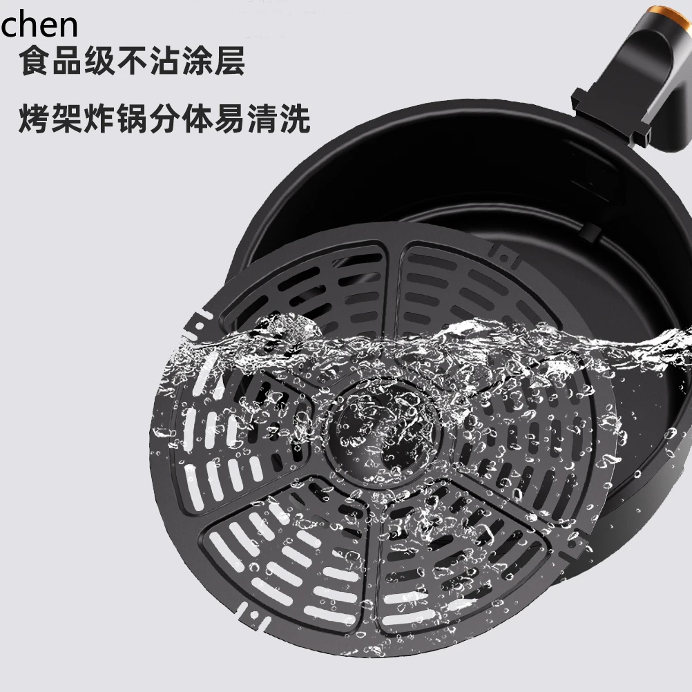 Fritadeira elétrica de ar HTT forno integrado visual multifuncional automático inteligente sem óleo novo modelo