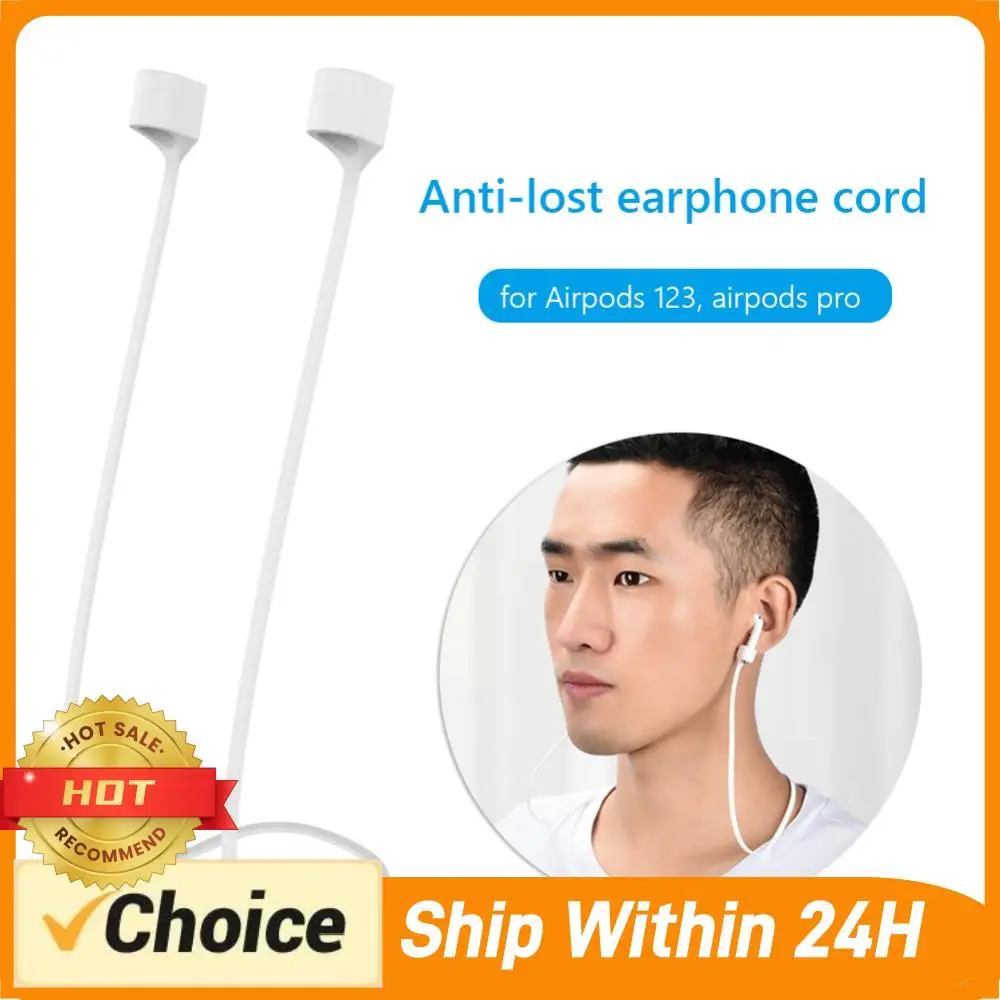 

Anti Lost Silicone Rope Holder Cable Earphone Strap Holder Cable Headphone Neck Cord for AirPods 1 2 3 Pro String