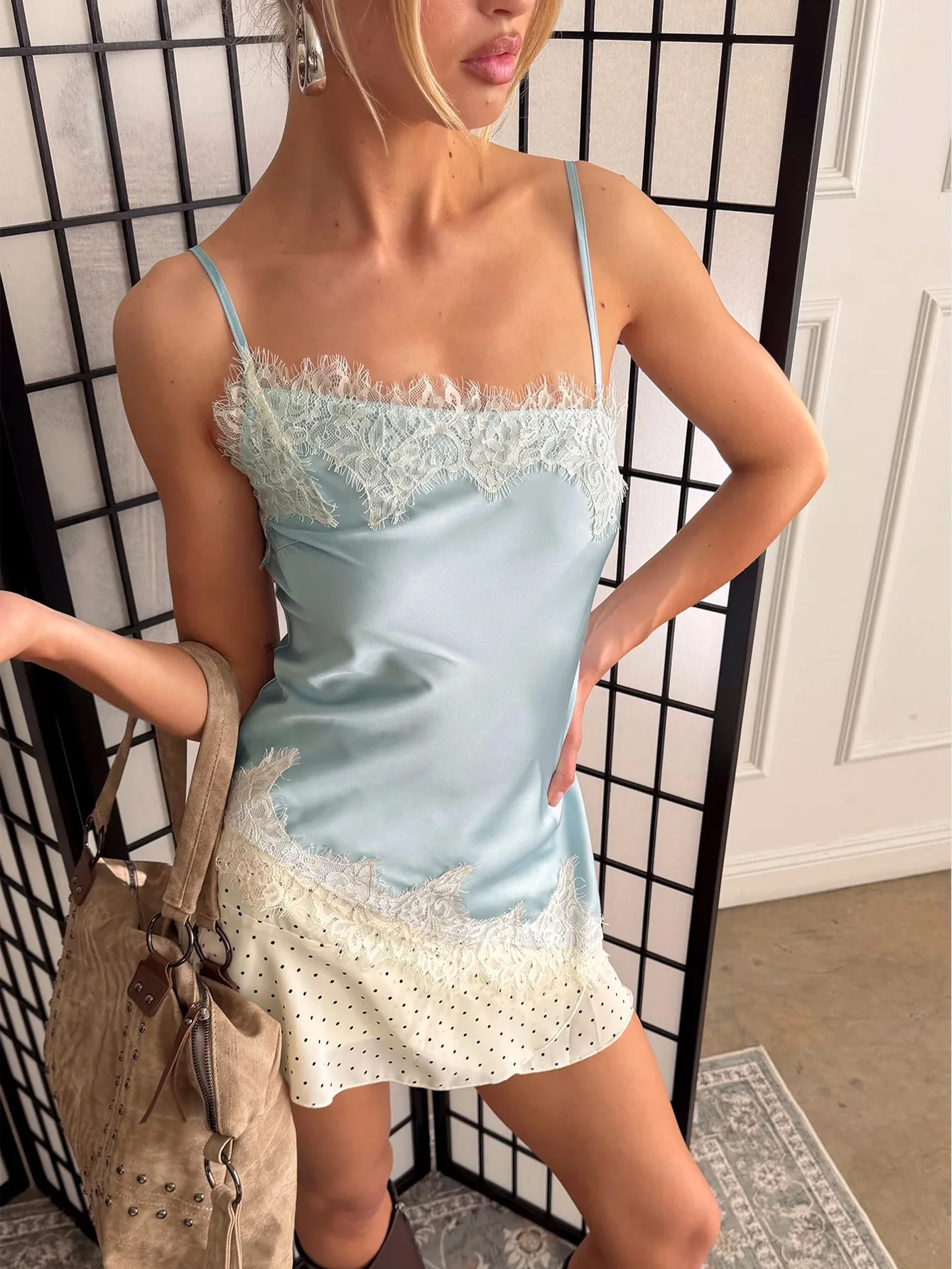 Women's Fashion Lace Trim Asymmetric Hem Bridal Top, Elegant Strapless Dress for Weddings, Stylish for Special Occasions