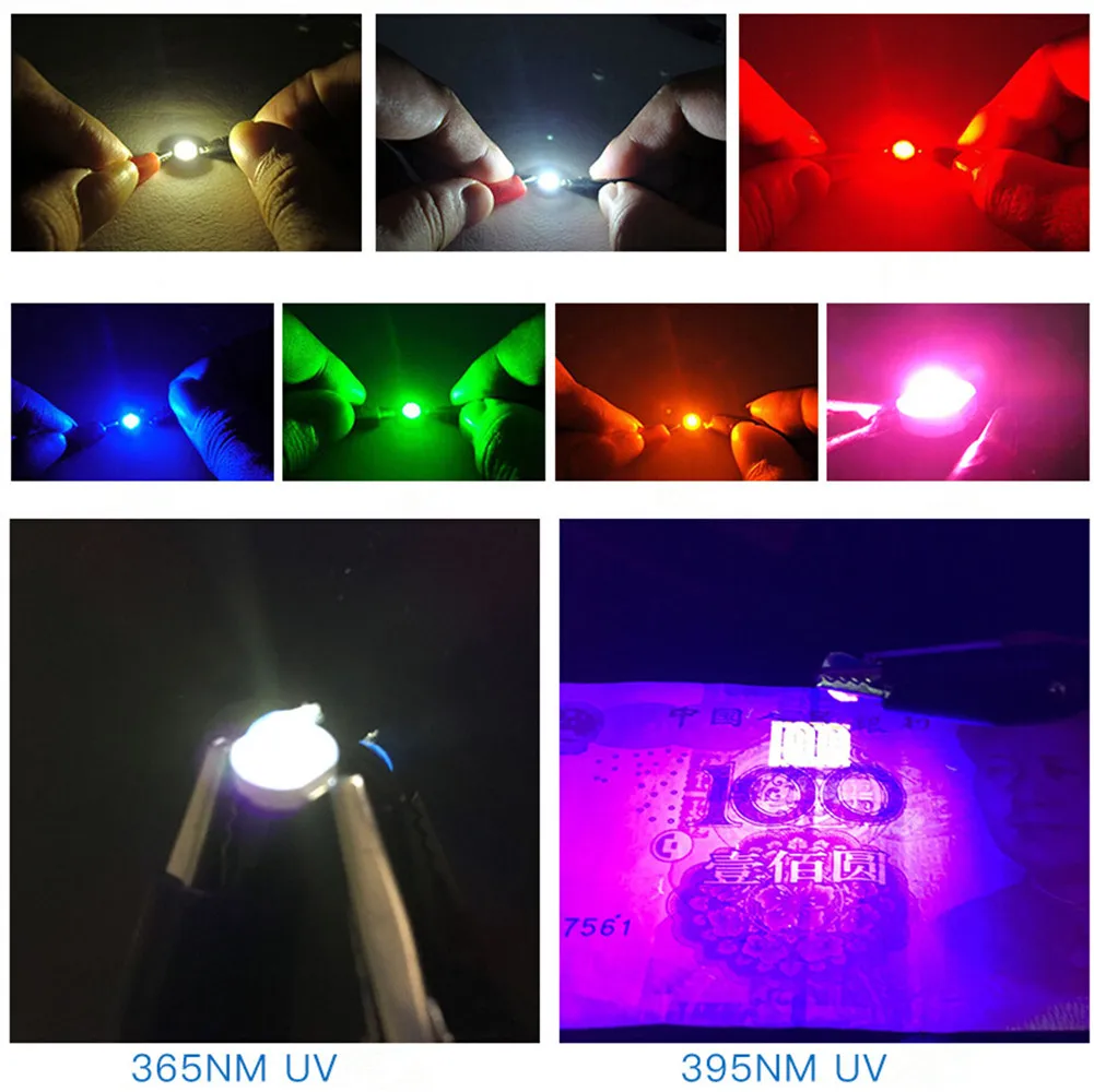 10 sztuk/zestaw 1W LED Super jasne koraliki do lampy lampka nocna do latarki etap żarówka do ogrodu akcesoria oświetleniowe