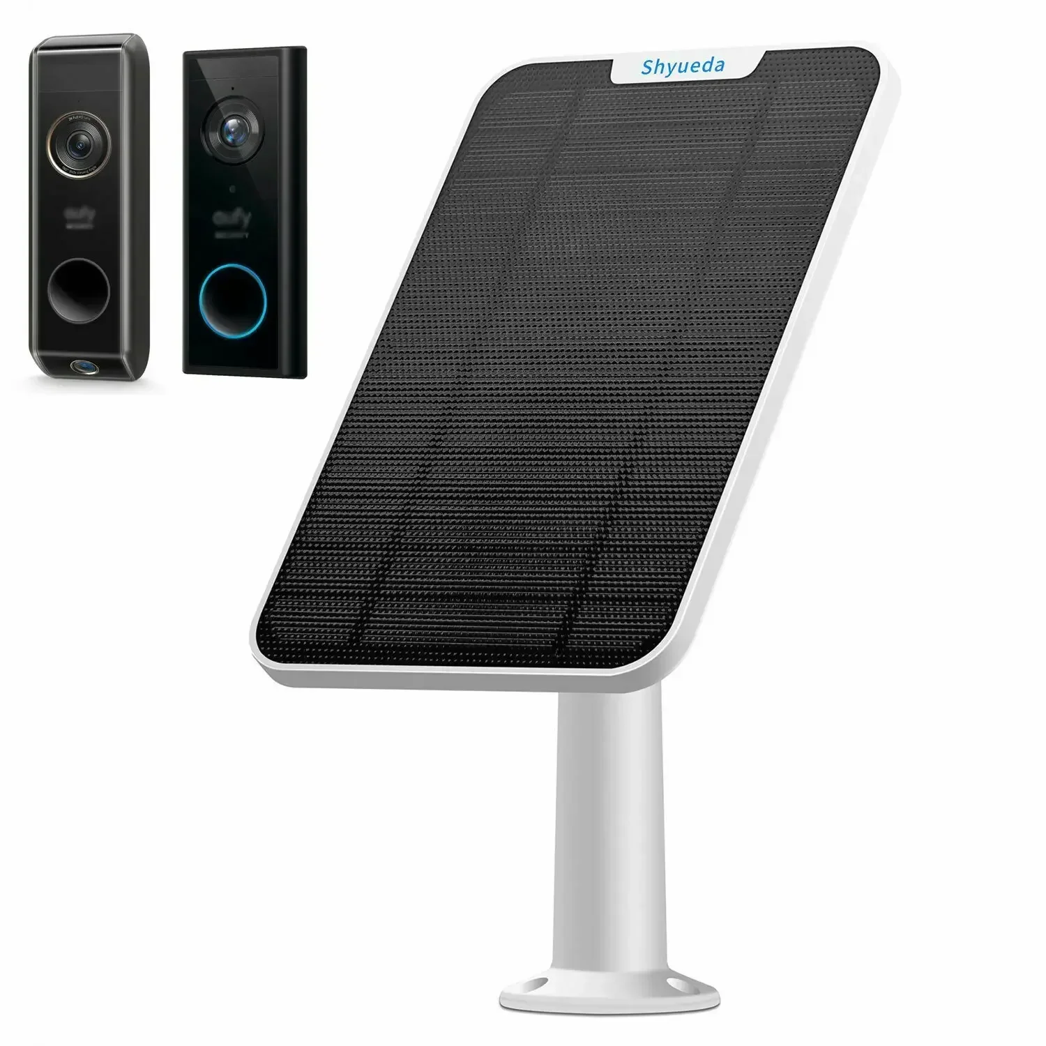 New 4W Solar Panel Charging for Eufy Video Doorbell 2K/ Dual Camera (battery) Cable Mount