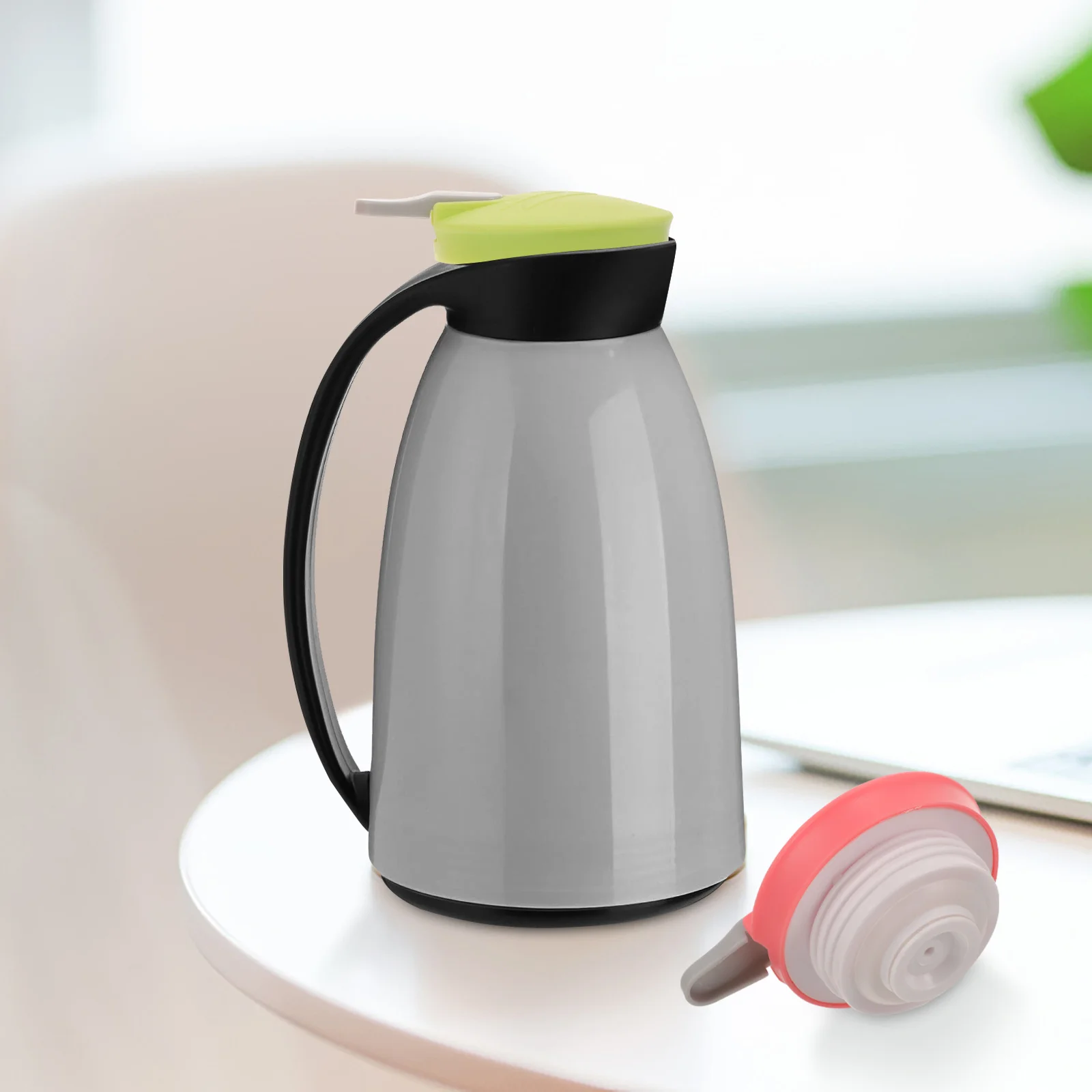 

2Pcs Replaceable Plastic Pitcher Lid Wear Resistant Cover for Coffee Dispenser Water Jug Bathroom Kitchen