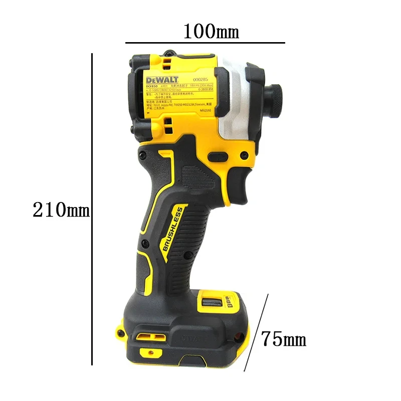 DEWALT DCF850 20V Drill Driver Electric Screwdriver Brushless Cordless Hand Drill Impact Wrench Power Tools