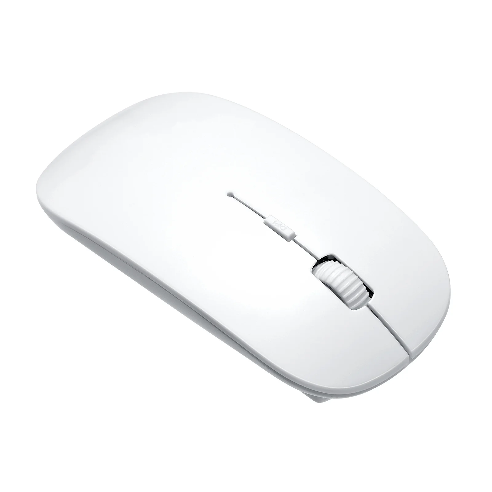 Ultra sottile sottile mini mouse ottico wireless da 2,4 GHz ricevitore portatile 3 livelli Dpi clic silenzioso per computer PC portatile bianco