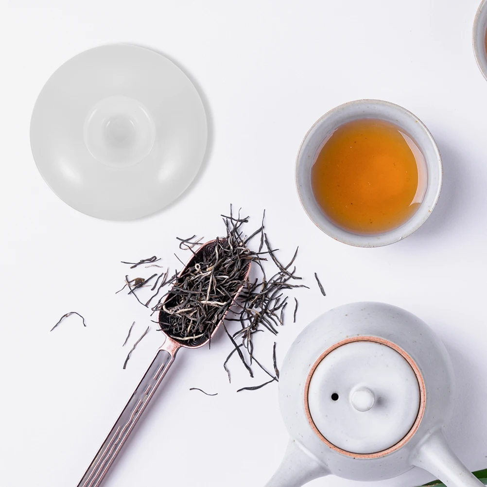 

Ceramic Tea Bowl Lid Design Replacement Tea Cup Lid Spill Proof Cup Cover Creative Teaware Accessory