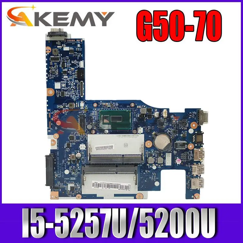 

For LENOVO Ideapad G50-80 Mainboard ACLU3/ACLU4 NM-A362 5B20H54321 SR1EN I3-4030U DDR3 Laptop Motherboard Tested OK