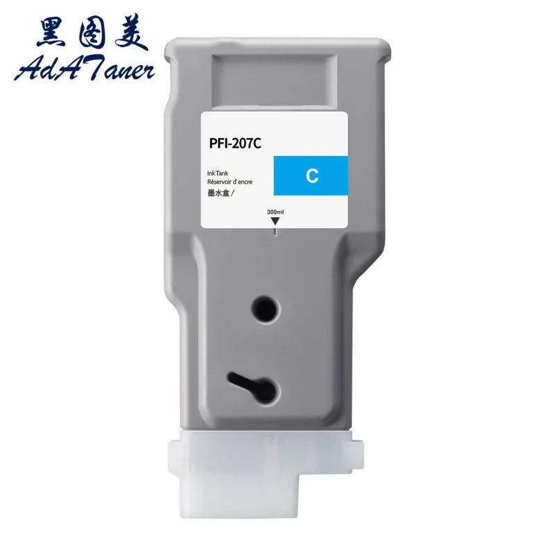 PFI-207 MBK PFI207 PFI 207 Premium Color Compatible InkJet Ink Cartridge For Canon IPF 680 685 780 785 IPF680 IPF780 Printer