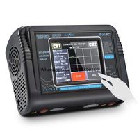HTRC Original T240 DUO AC/DC 150W/240W 10A battry Charger Touch Screen Dual Channel Metal Plastic Material Includes Discharger