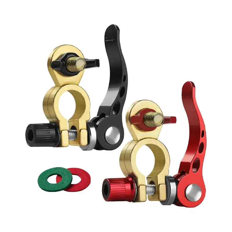 

12V 24V Car Battery Terminal Brass Zinc Alloy Power Lug Posts Quick Release Battery Top Clip Connectors 1-/2-/4-Way Junction