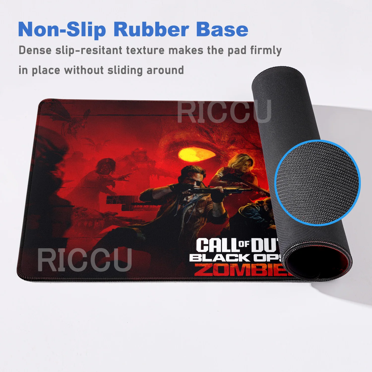 HD XXL Esports 40X80CM C-Call of Duty Black Ops Ghost Large MousePad لوحة ماوس الألعاب COD حصيرة مكتبية قفل المطاط لعبة الفئران حصيرة #6