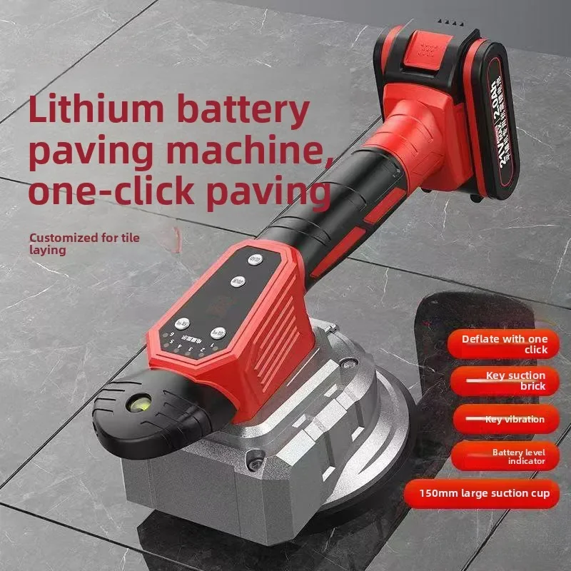 Alat Pemasang Ubin Listrik Industri dengan Suction Cup untuk Konstruksi, Dekorasi, dan Pemasangan Lantai dengan Getaran