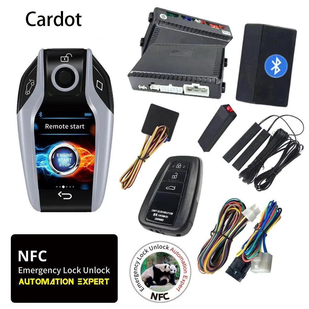 Cardot  NFC Remote Start Stop Engine PKE Passive Keyless Entry Auto Lock Unlock Car Alarms