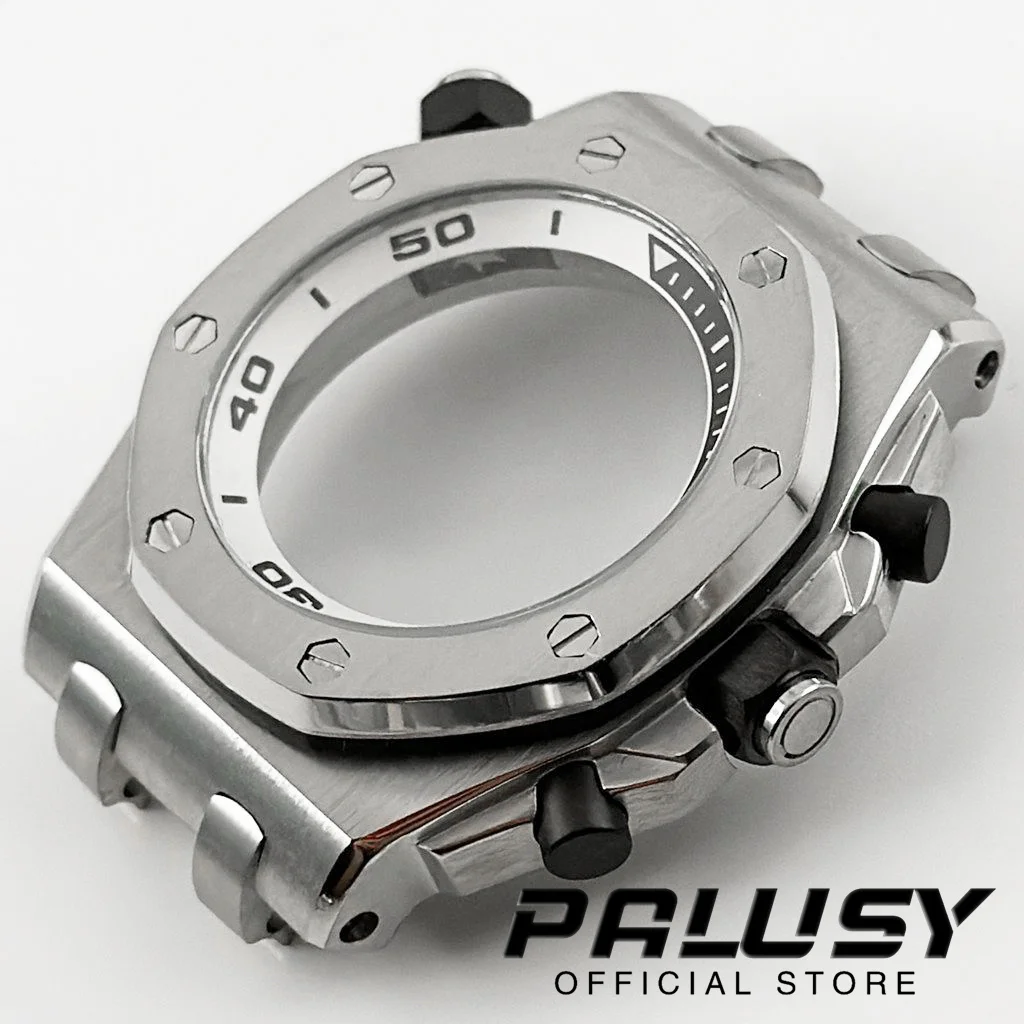 42mm AP Gehäuse Quarzuhrengehäuse VK63 VK64 Chronograph VK61 modifizierte Nutzung Größe 42mm Uhrengehäuse Uhrenzubehör NH35 Teil