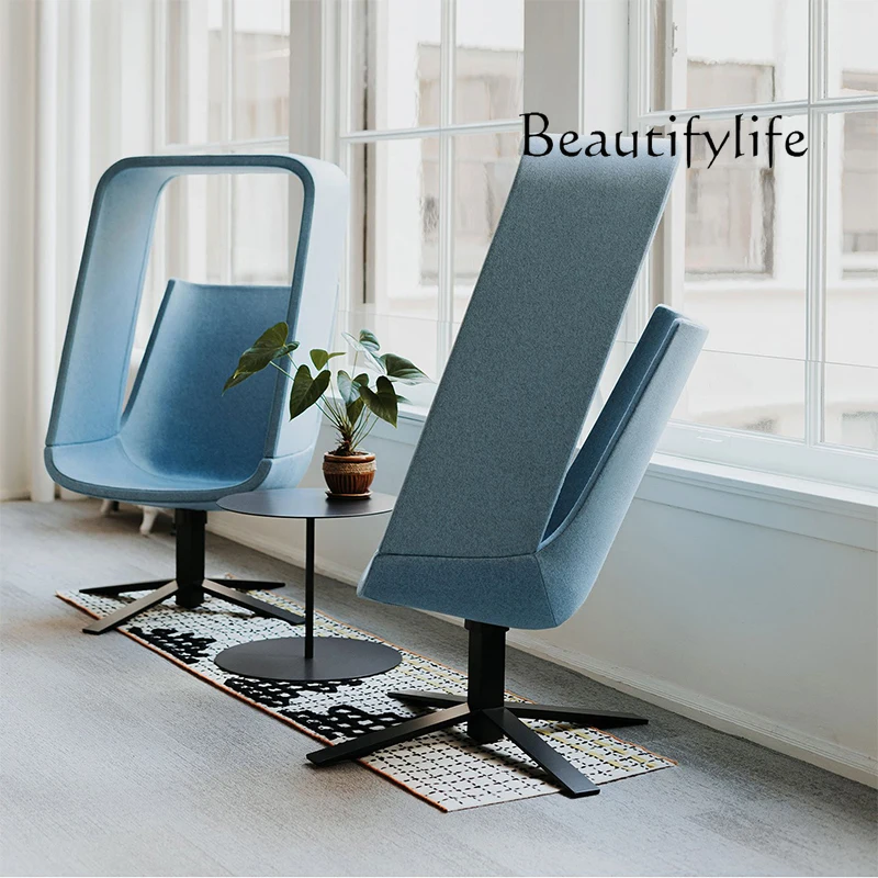 

Modern creative designer special-shaped sunroof chair hotel office light luxury semi-enclosed space telephone chair