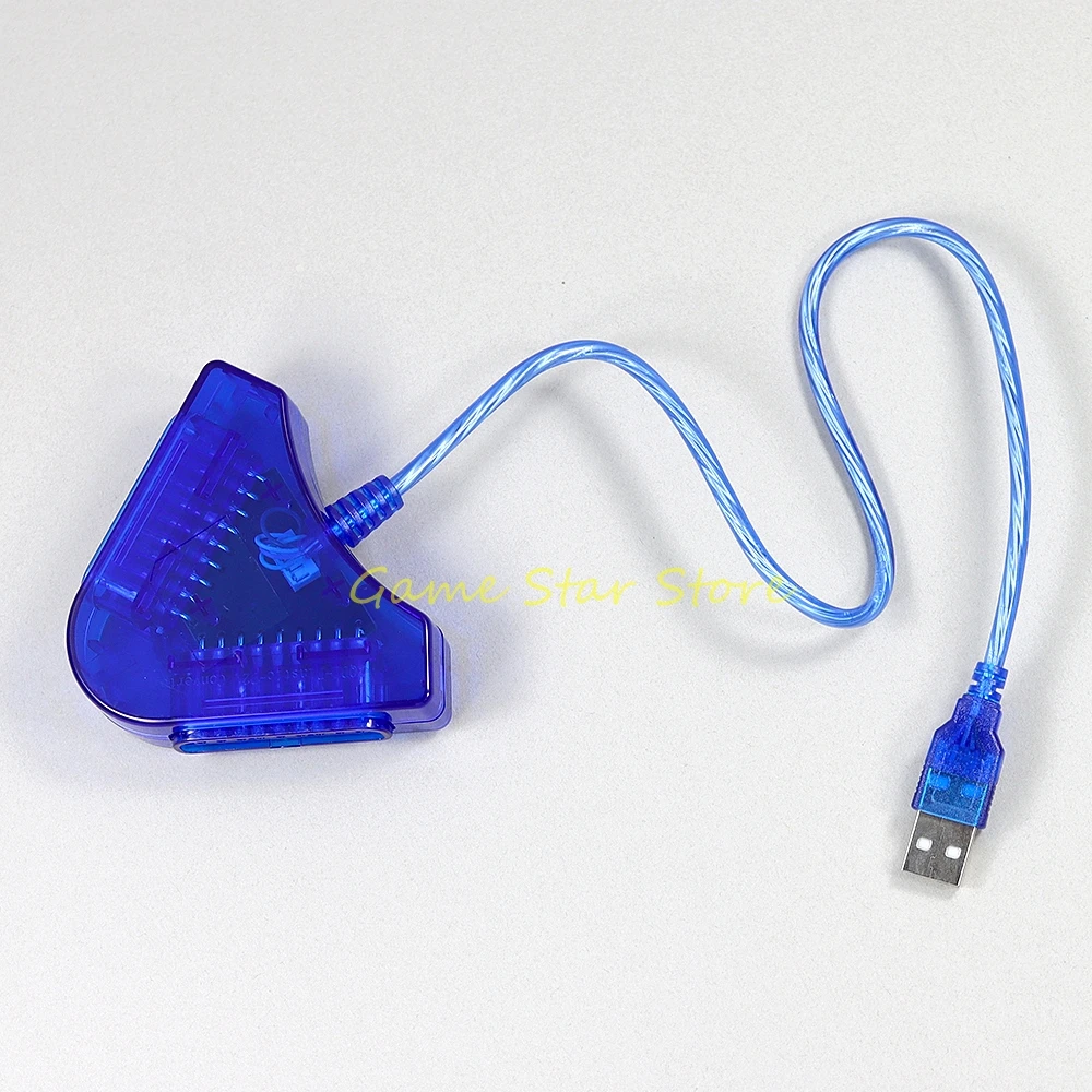 5pcs USB Gamepad Dual Port Adapter For PS2 Controller to PC Converter Gaming Accessories