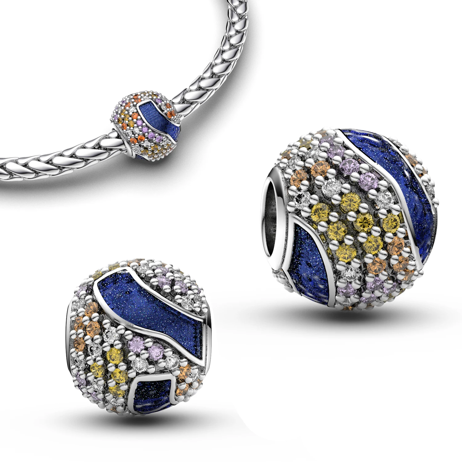 

Charms K Gold Bracelet Pendants Phone Charm Bracelets Silver 925 Pendant Jewelry Accessories Sterling Silver Charm Woman Silver