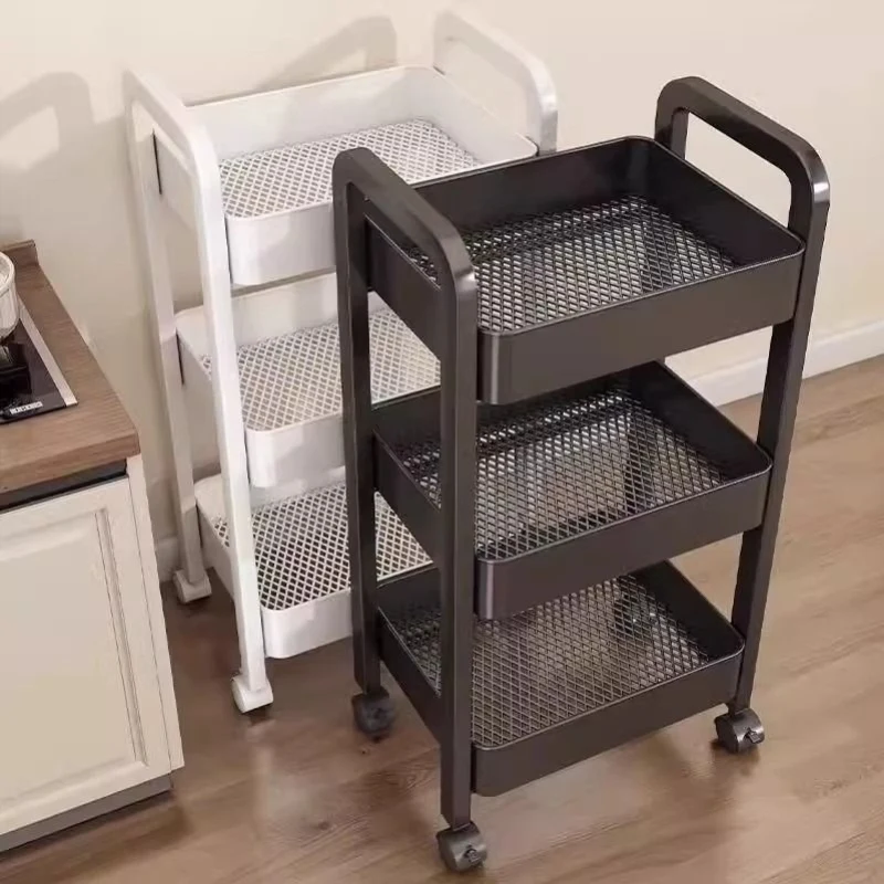 Cesto Organizador Multiuso de Várias Camadas para Frutas e Vegetais, Carrinho Pequeno para Cozinha, Banheiro e Quarto, Pratel...