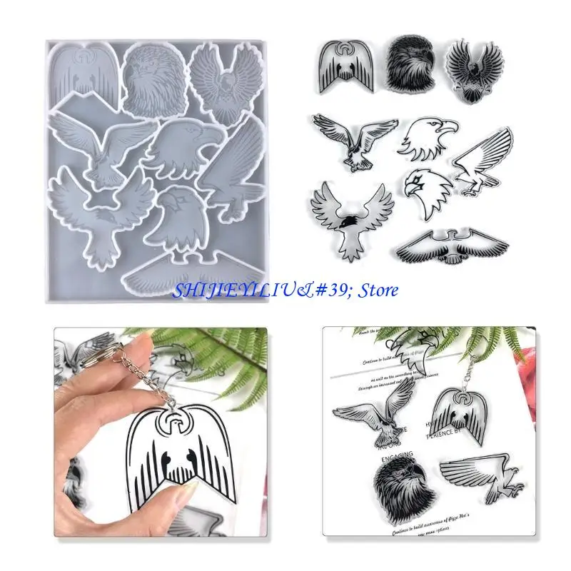 E21F Silicone Keychain Moulds Silicone Material Jewelry Hand-Making Tools