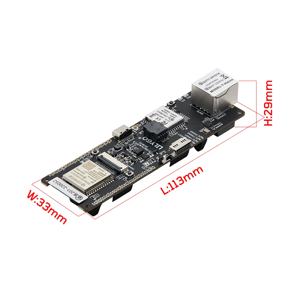 

2026 LILYGO T-HaLow ESP32-S3 Module Low Power IoT Development Board with Wi-Fi HaLow 875M/915M MIC Certification Battery Holder
