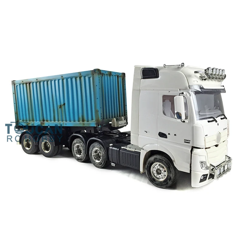 

TOUCAN 1/14 6*4 RC Tractor Truck Remote Control Car 20Ft Container Semi Trailer Construction Vehicle Outdoor Toys For Adults