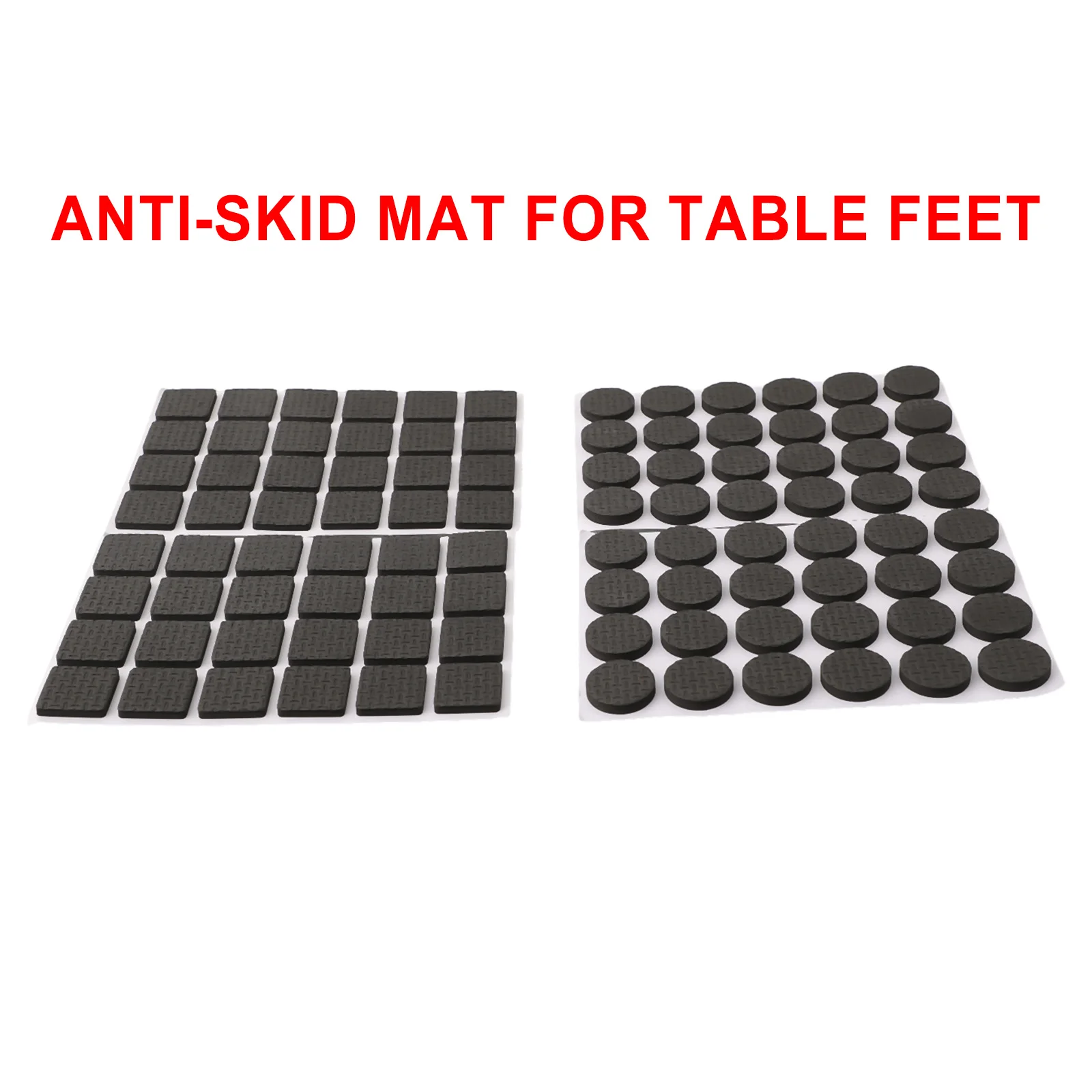 Coussinet de pied de chaise de haute qualité, accessoires utiles, tapis de Table, Protection antidérapant, carré et rond, noir, flambant neuf