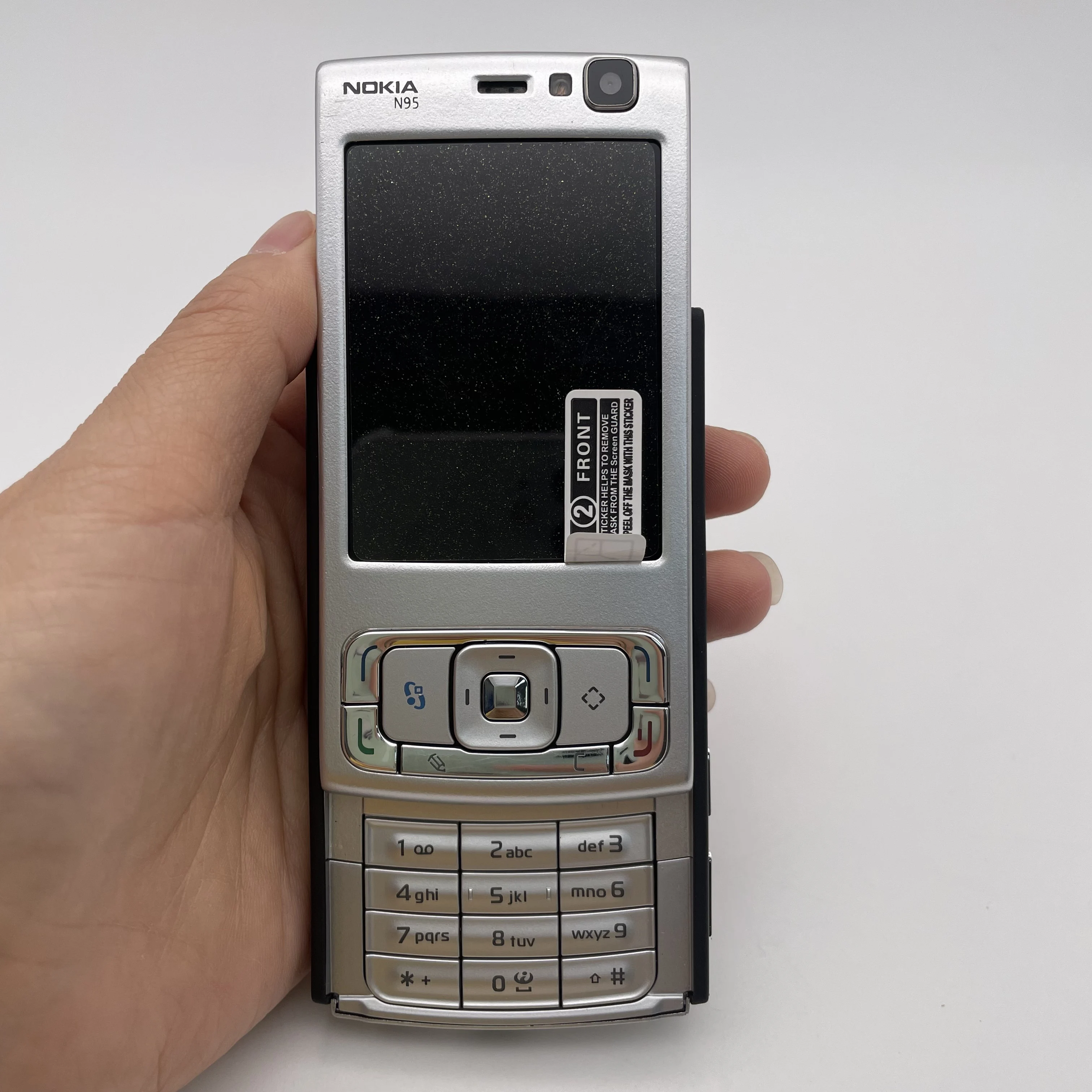 هاتف Nokia N95 5MP مكبر صوت بلوتوث مجدد غير مقفول، لوحة مفاتيح عبرية عربية روسية