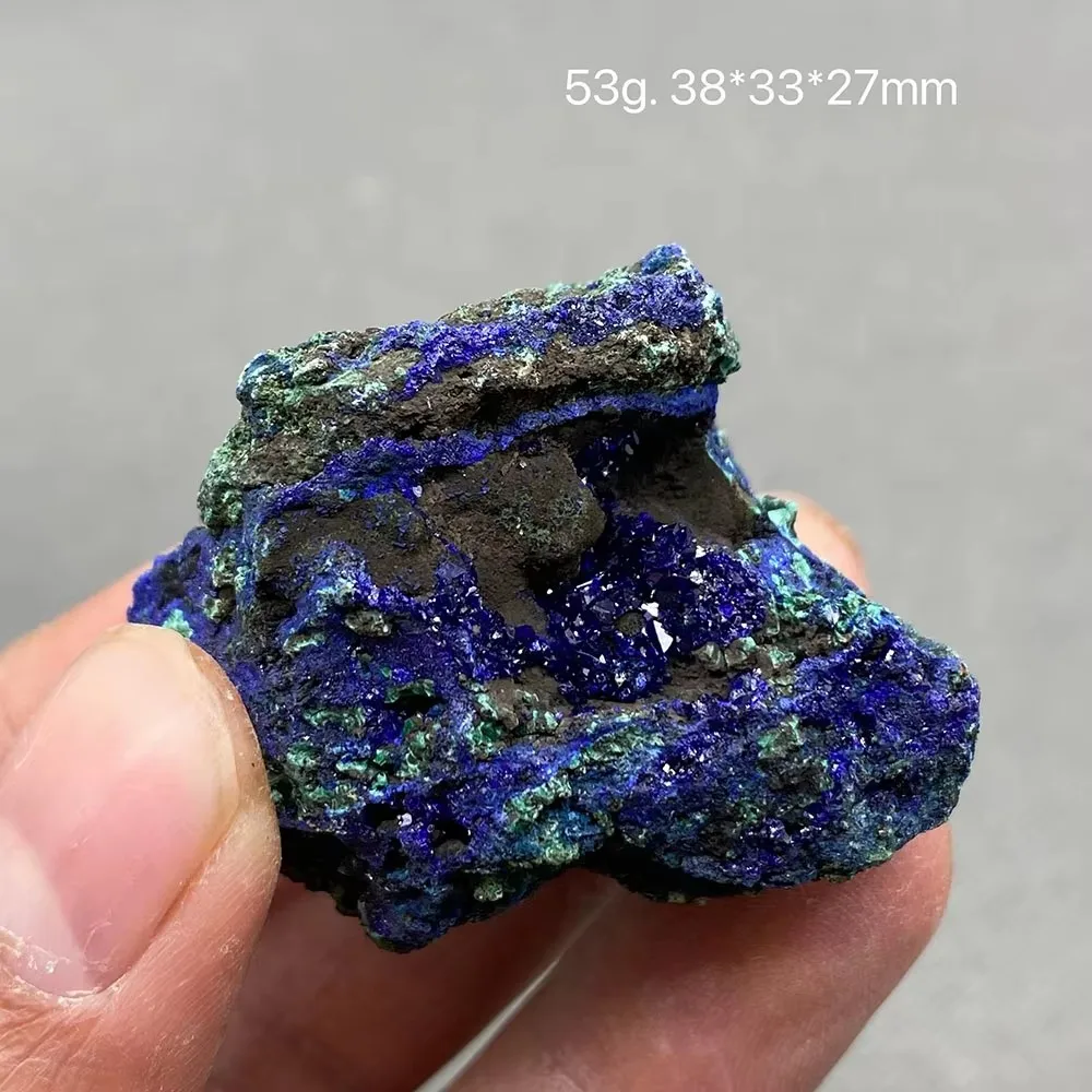 

100% натуральный сферический азурит, минеральные образцы, целебный кристалл, драгоценный камень, обучающая коллекция образцов