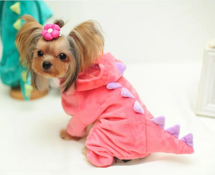 Funny Dog Clothes Pet Dragon Puppy Coat Dinosaur Clothing Up Teddy Hoodies Chihuahua Jersey Clothing for Small Dogs 15