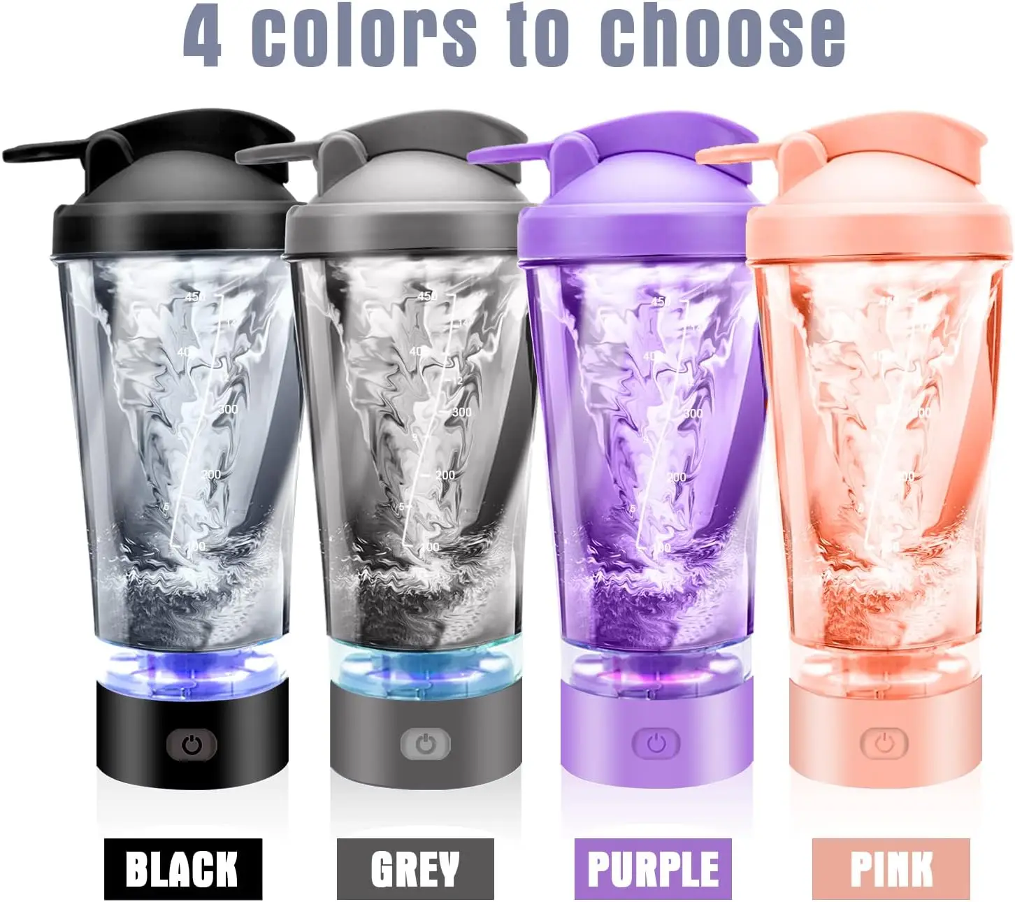 Protein Shake Cup Fitness Electric Shake Cup Blender Bottle Blender Portable Rechargeable Suitable for Protein Shakes and Me