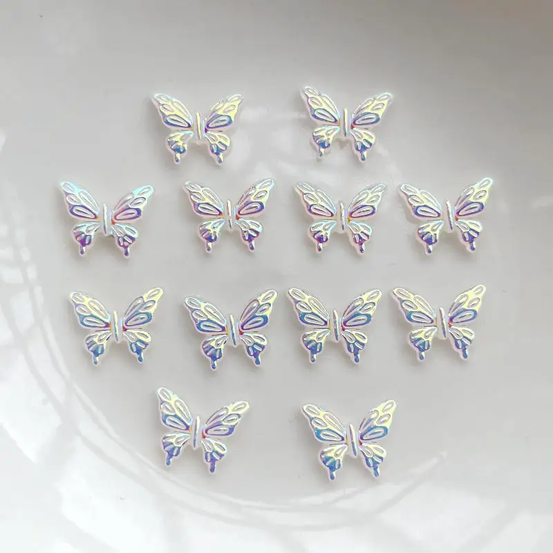 50 pieces of shiny AB Crystal Butterfly Rhinestone DIY jewelry accessories resin crafts wedding decoration nail Rhinestone