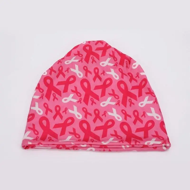 31BB Breast Cancers Awareness Caps Fashion Printed Headwrap Hat Women Head Accessory