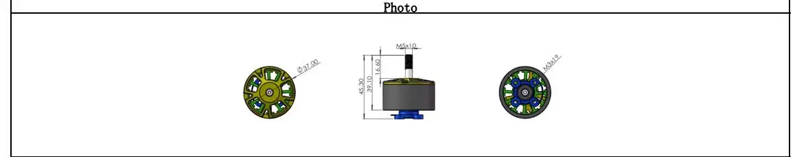 4 teile/los UAngel X3115 3115 900KV 1050KV 1200KV 6S Bürstenlosen Motor für FPV Freestyle 9 zoll 10 zoll Long Range Cinelifter RC Drohnen – Detail 2