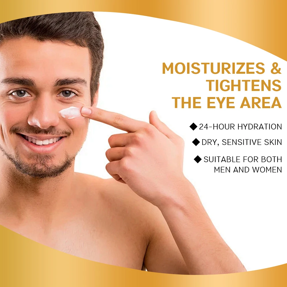 SUYARUN Creme Antienvelhecimento para Olhos Vitamina C&E + Caffeína Retinol - Tratamento de Olheiras, Rassodante e Iluminador.