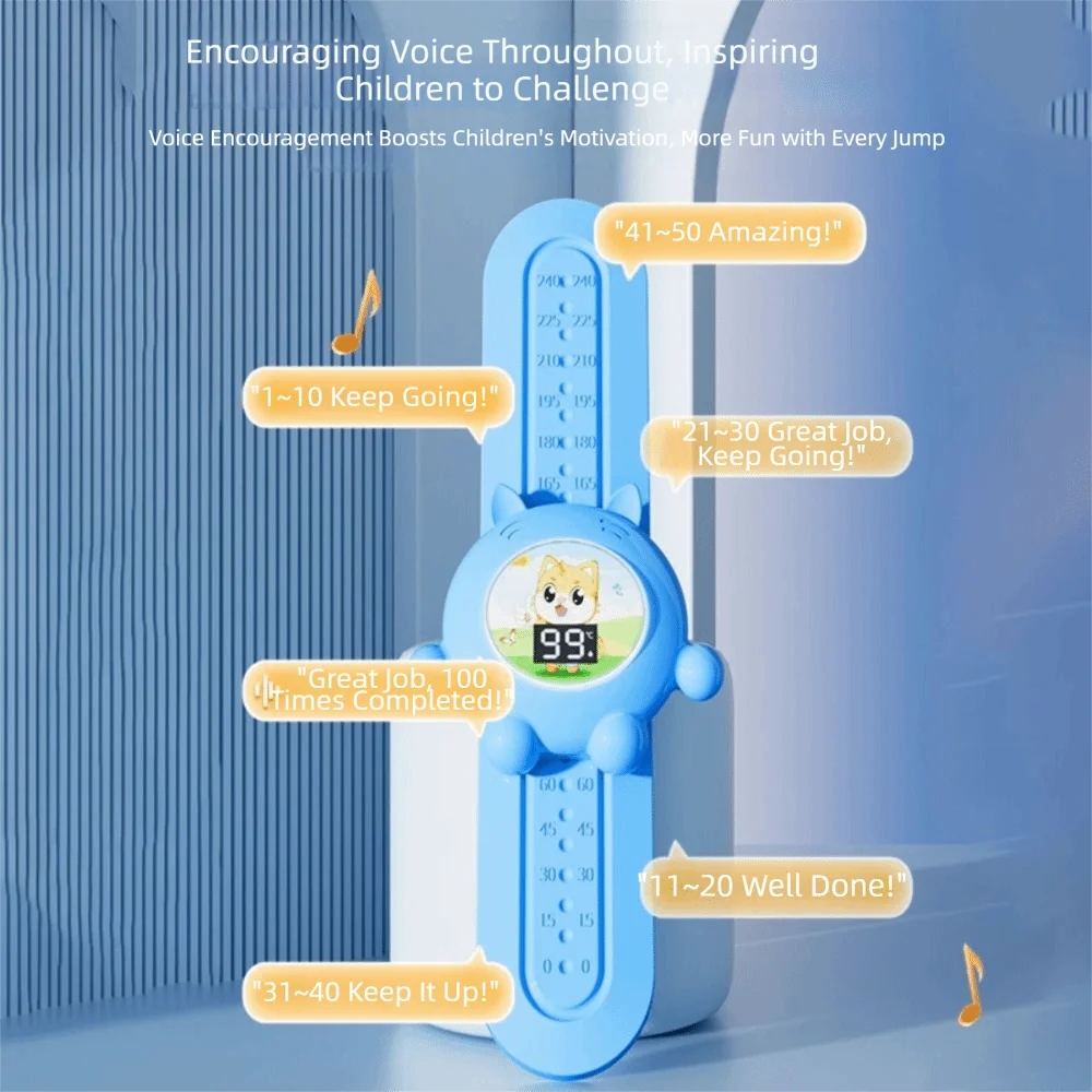 Picture 6: LED Digital Display Children's Jump Trainer Luminous Interactive Touch Jump High Counter Adjustable Height