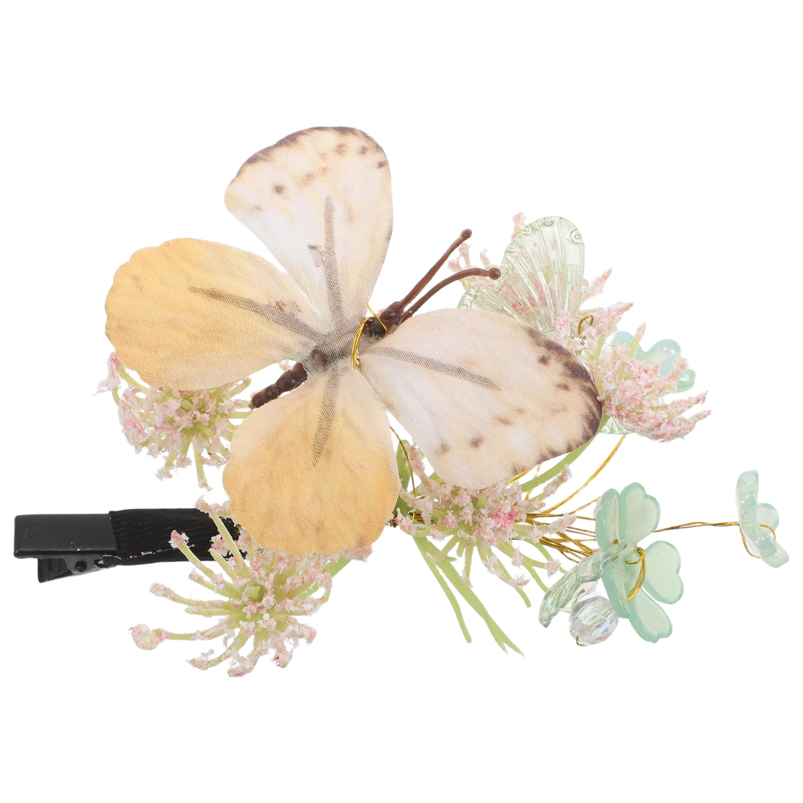 

Elegant Butterfly Flower Hair Clips Women Durable Lightweight Side Clip Festival Wedding Accessories Decorative for Women