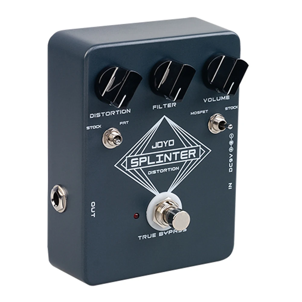 JOYO- JF-21 Electric Guitar Distortion Pedal, True Bypass Guitar Parts, Classic Effects,