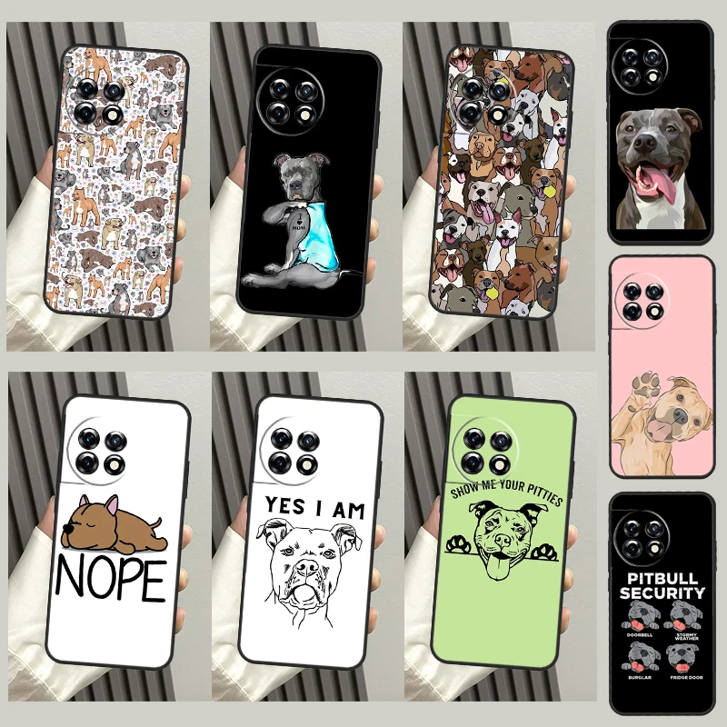Pokrowiec na psa Pitbull na pokrowiec OnePlus Nord 2 2T CE2 Lite N10 N20 na OnePlus 11 9 10 Pro Ace 2 8T 9RT 10T
