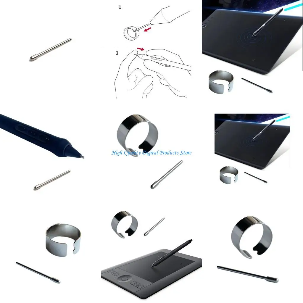 

U2je 1Set Замена замены для ручки 3 PTK470 PTK670 PTK870 DTH135 DTH172 Styluses Pen