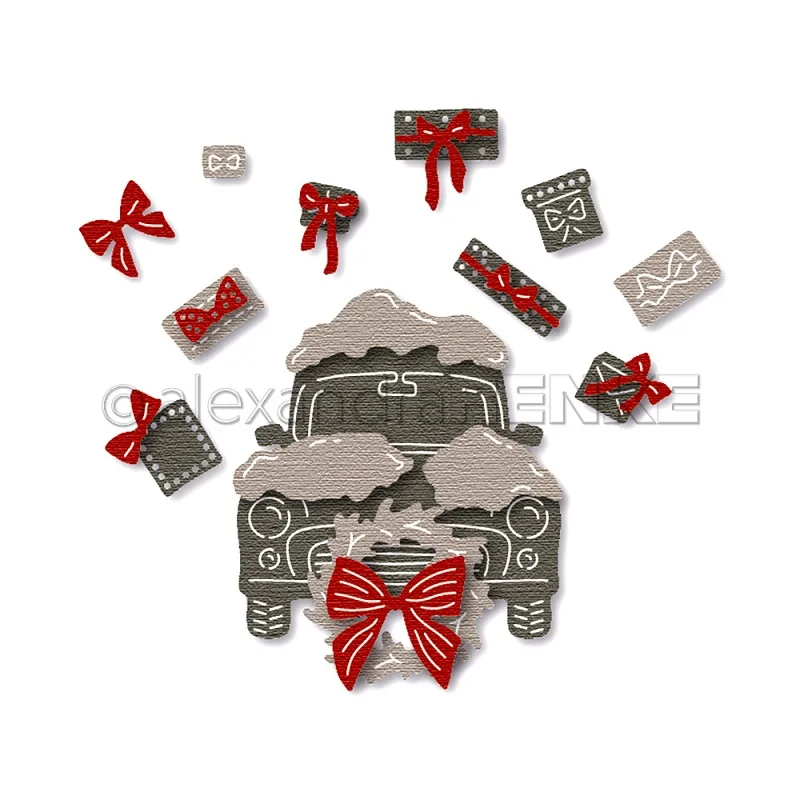 Piggy Craft metal cutting dies cut die mold New Christmas Series Scrapbook paper craft knife mould blade punch stencils die