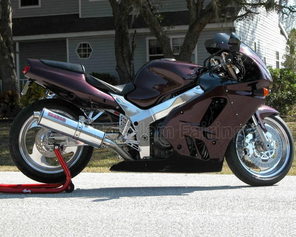 Cheap Fairing Kit Fit For Kawasaki ZX9R 1994-1997 ZX-9R 94-97 Silver Black Motorcycle Fairings