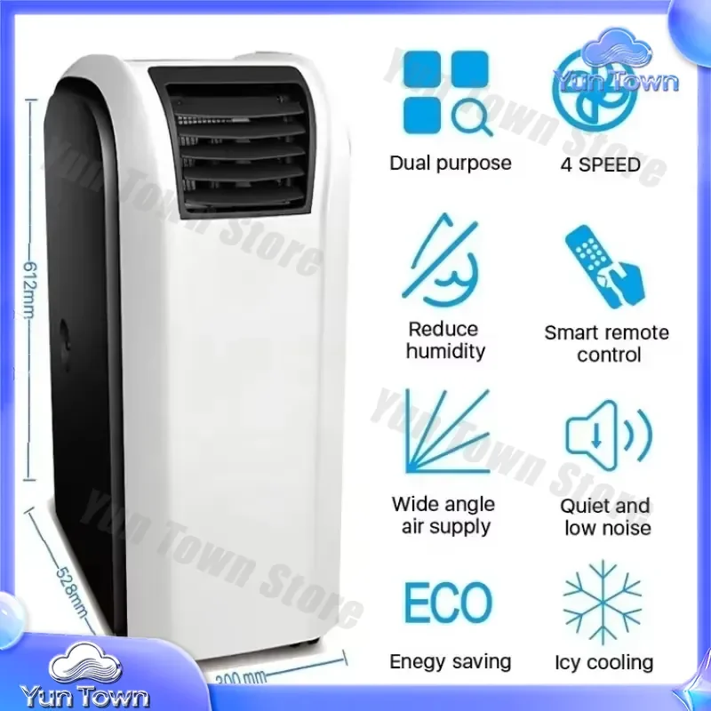 PC35-AME AC 12000 BTU Portable Air Conditioner for Cooling Dehumidifying and Fan Functions for Home Office Bedroom Use