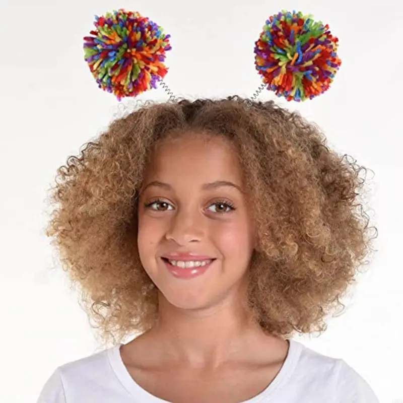 

400A Carnival Bobo Ball Head Buckle Hairband Manufacturers Supply Color Headband