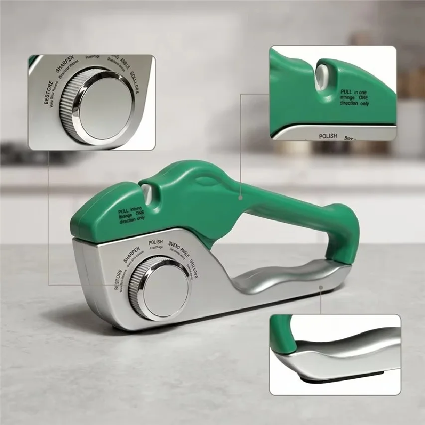 Sharpener Portable Handheld Sharpening Tool, easy‑to‑use and wear‑resistant compact manual knife sharpener