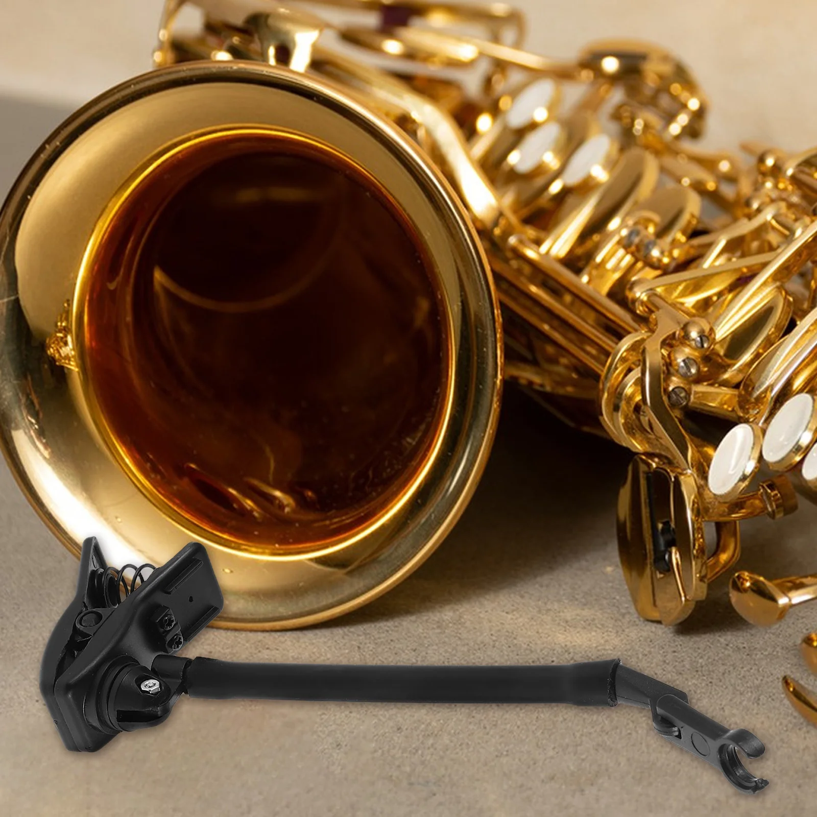 

Adjustable Saxophone Clip For Instruments Lightweight Shock Absorption Holder Universal Plastic Clamp For Stage Studio