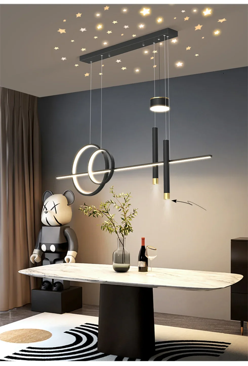 

Nordic Led Pendant For Studyroom Kitchen Bedroom Foyer Living Room Hotel Restaurant Coffee Hall Office Villa Indoor Home Lamp